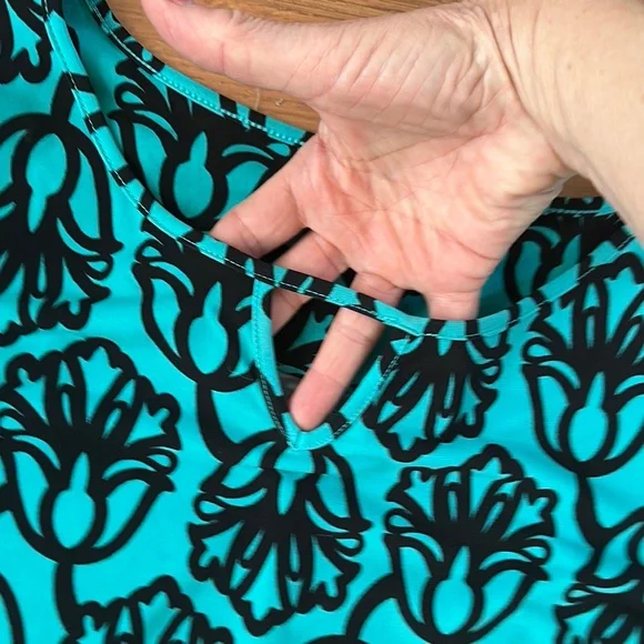 Blue Patterned Dress - Picture 3 of 3